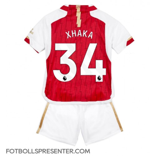 Arsenal Granit Xhaka #34 Hemmatröja Barn 2023-24 Kortärmad (+ korta byxor)